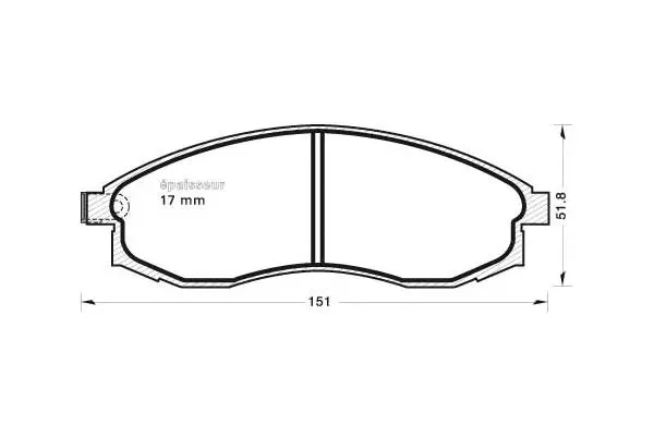 Brake Pad Set, disc brake (607)