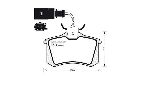Brake Pad Set, disc brake (576)