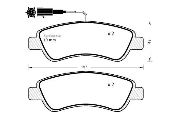 Brake Pad Set, disc brake (1176)