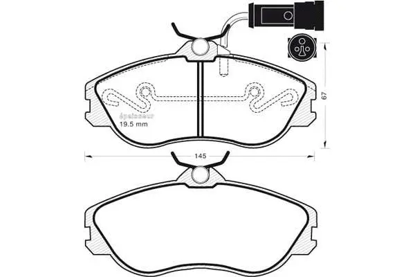 Brake Pad Set, disc brake (323)
