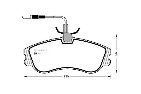 Brake Pad Set, disc brake (391)