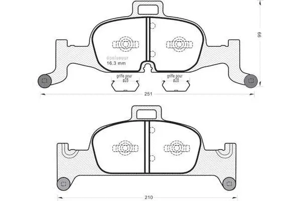 Brake Pad Set, disc brake (1235)