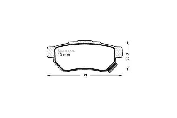 Brake Pad Set, disc brake (305)