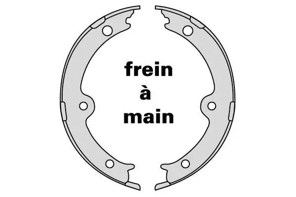 Brake Shoe Set, parking brake (M969)