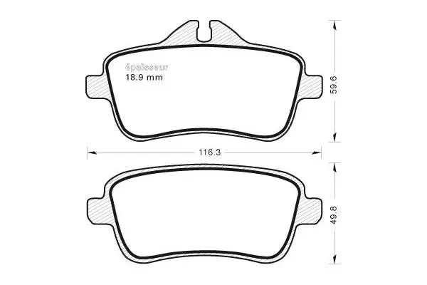 Brake Pad Set, disc brake (1130)
