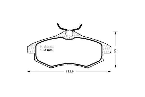 Brake Pad Set, disc brake (563)