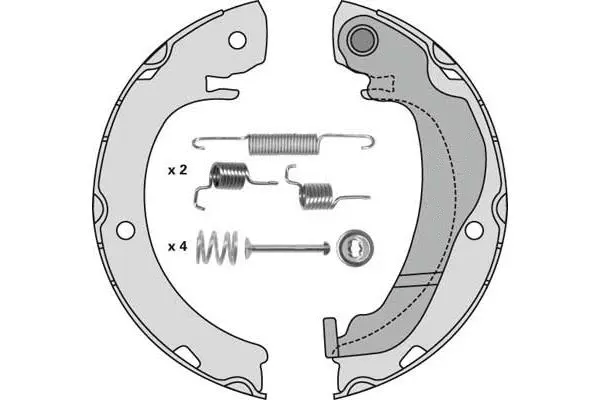 Brake Shoe Set, parking brake (M899R)