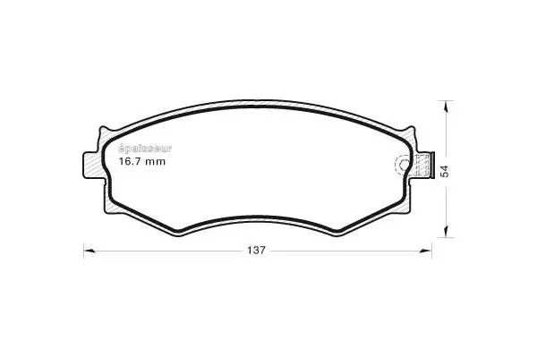 Brake Pad Set, disc brake (422)