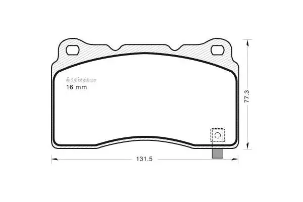 Brake Pad Set, disc brake (773)