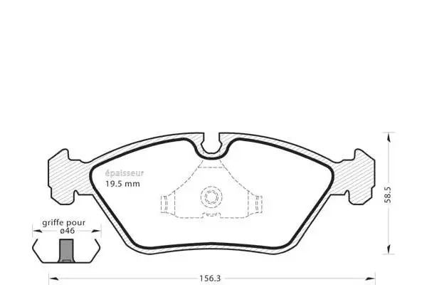 Brake Pad Set, disc brake (381)