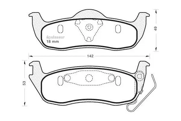 Brake Pad Set, disc brake (821)