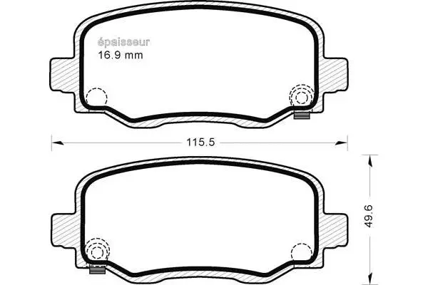 Brake Pad Set, disc brake (1251)