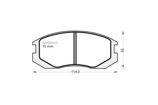 Brake Pad Set, disc brake (390)