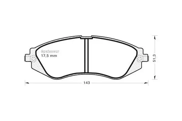 Brake Pad Set, disc brake (483)