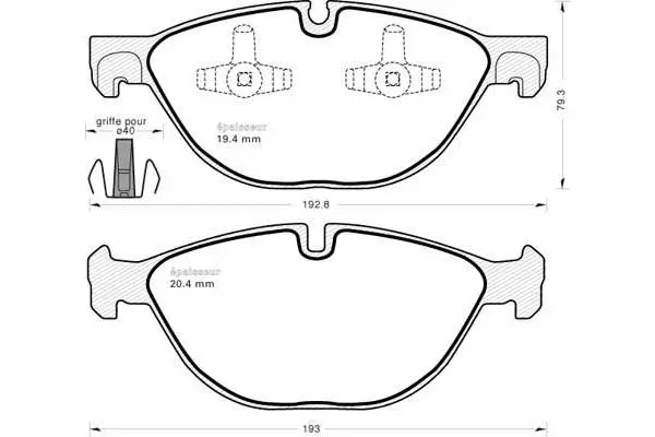 Brake Pad Set, disc brake (994)