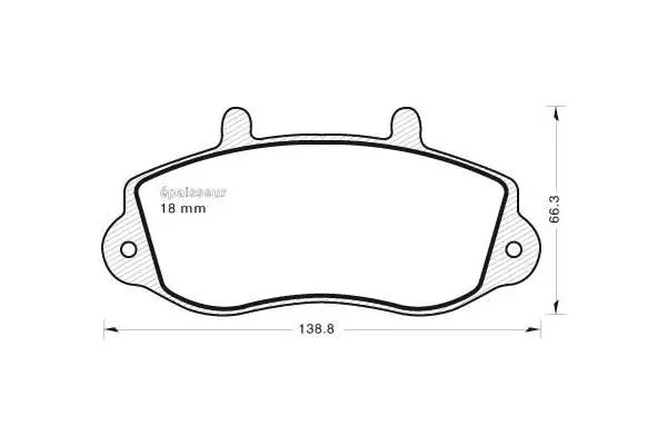 Brake Pad Set, disc brake (430)