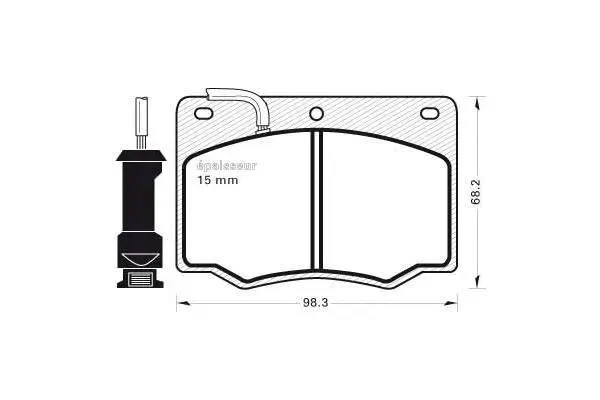 Brake Pad Set, disc brake (106)
