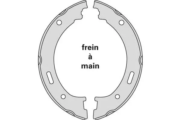Brake Shoe Set, parking brake (M894)