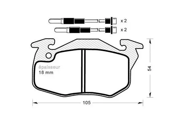 Brake Pad Set, disc brake (290)