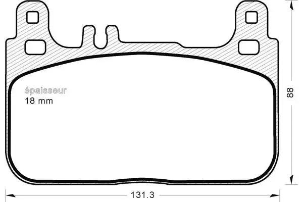 Brake Pad Set, disc brake (1214)