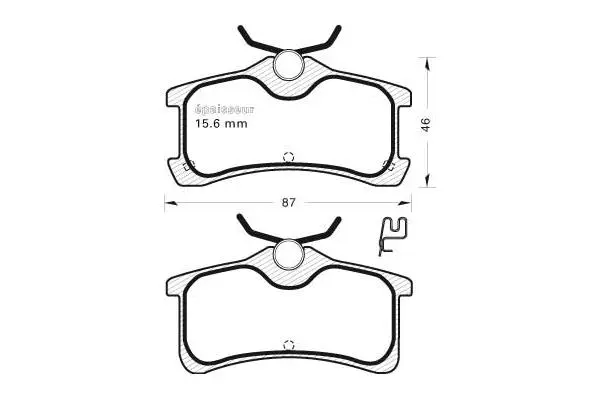 Brake Pad Set, disc brake (783)