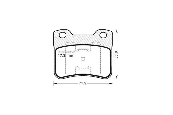 Brake Pad Set, disc brake (392)