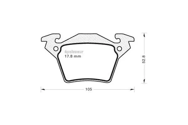 Brake Pad Set, disc brake (519)