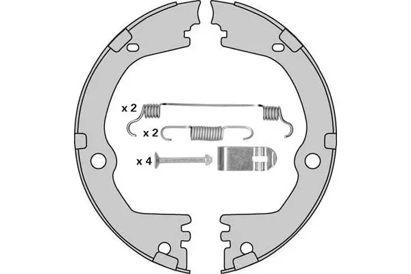 Brake Shoe Set, parking brake (M955R)
