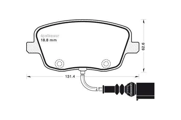 Brake Pad Set, disc brake (648)