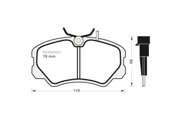 Brake Pad Set, disc brake (243)