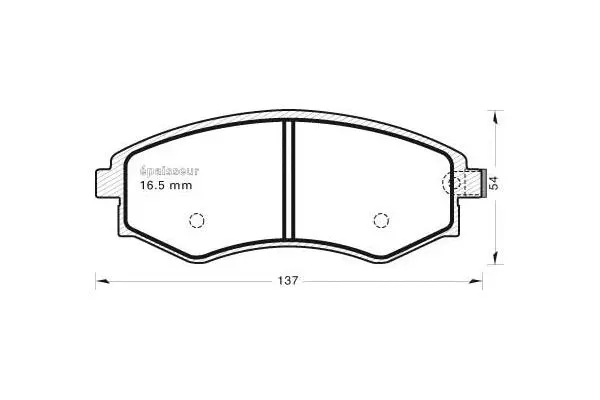 Brake Pad Set, disc brake (761)