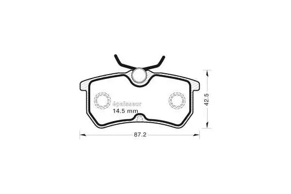 Brake Pad Set, disc brake (481)