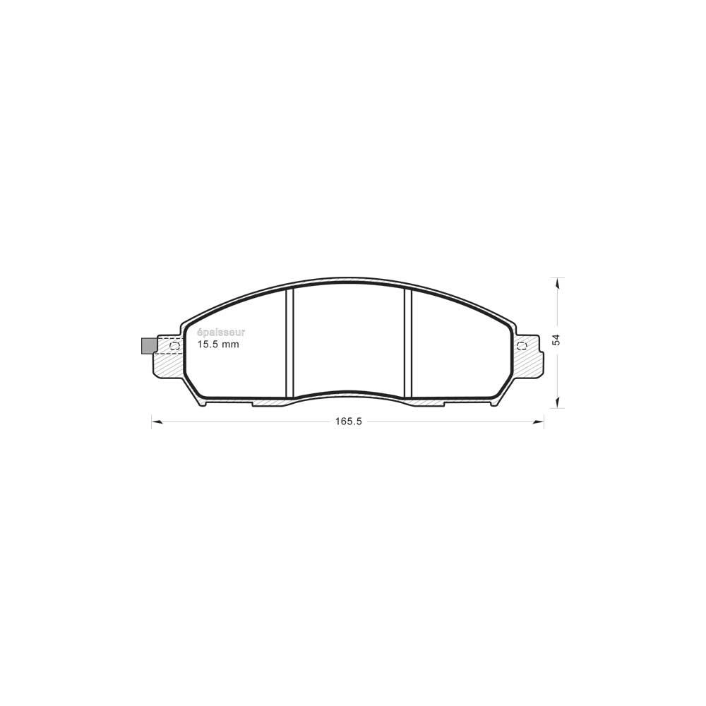 Brake Pad Set, disc brake (1404)