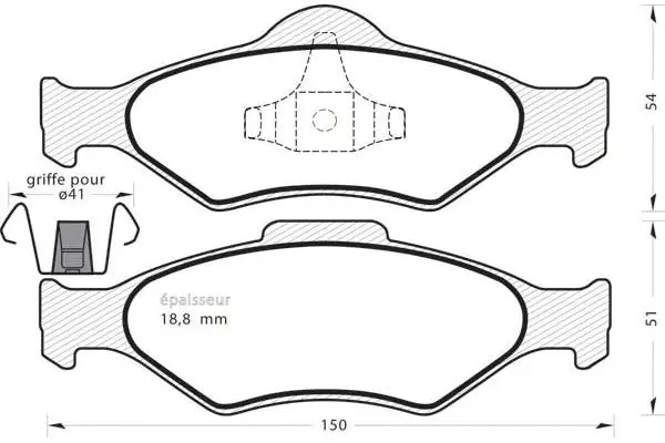 Brake Pad Set, disc brake (547)