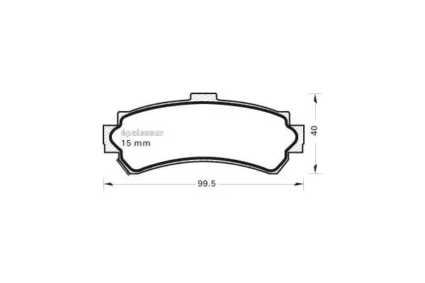 Brake Pad Set, disc brake (366)