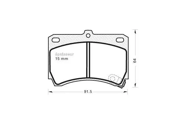 Brake Pad Set, disc brake (312)