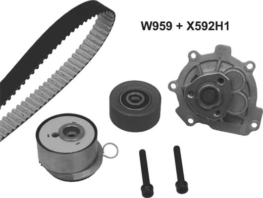 Water Pump & Timing Belt Kit (959K1)