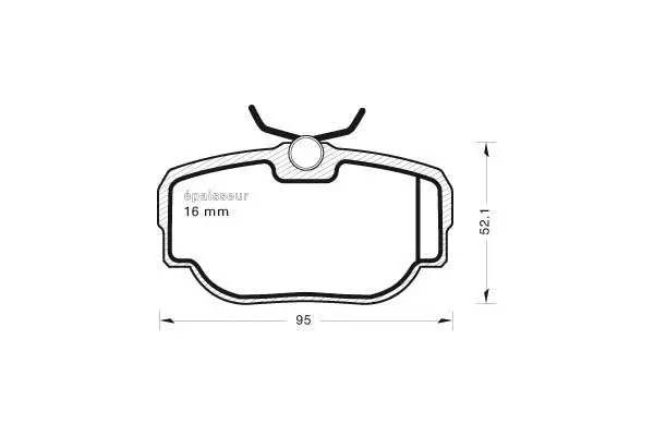 Brake Pad Set, disc brake (440)