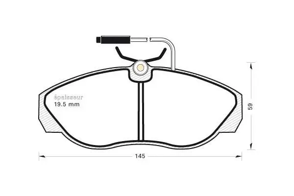 Brake Pad Set, disc brake (336)