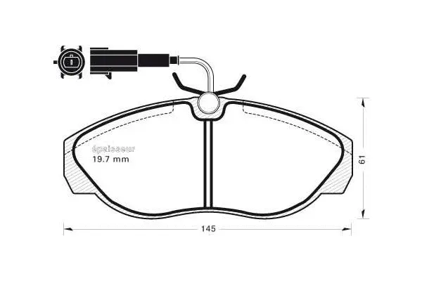 Brake Pad Set, disc brake (601)
