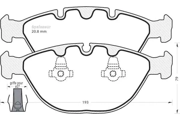 Brake Pad Set, disc brake (958)