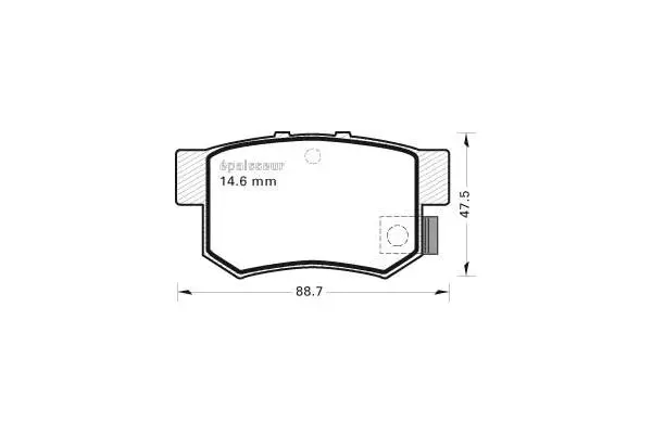 Brake Pad Set, disc brake (380)
