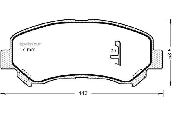 Brake Pad Set, disc brake (919)