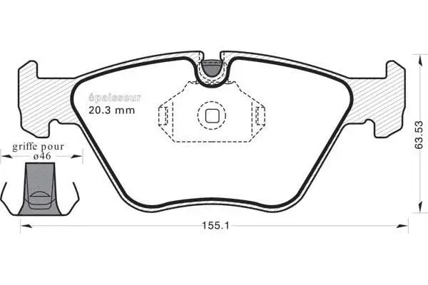 Brake Pad Set, disc brake (698)