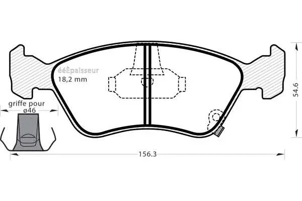 Brake Pad Set, disc brake (462)