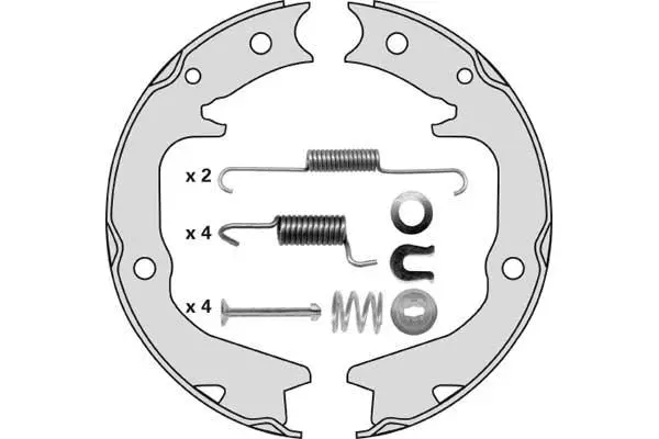Brake Shoe Set, parking brake (M858R)