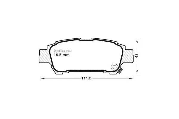 Brake Pad Set, disc brake (659)