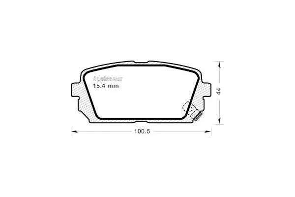 Brake Pad Set, disc brake (906)
