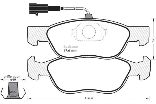 Brake Pad Set, disc brake (532)