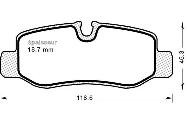 Brake Pad Set, disc brake (1207)